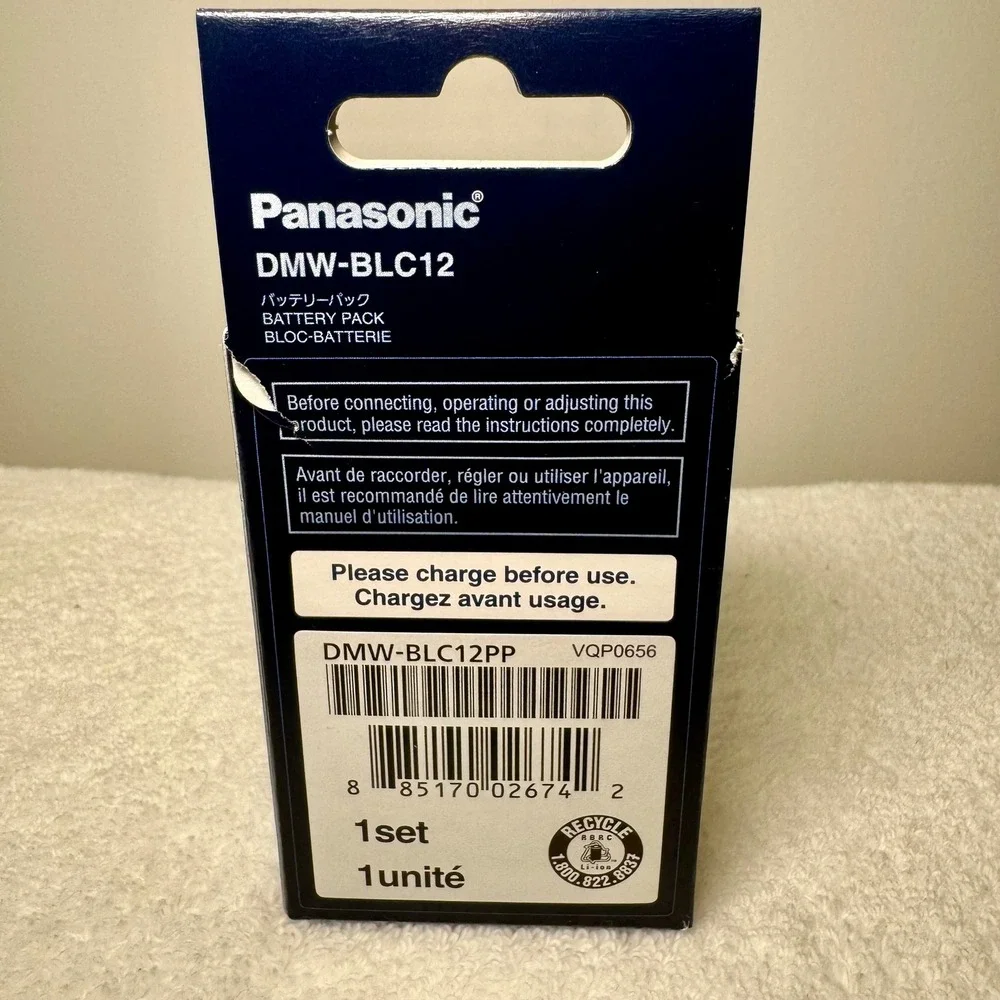 Panasonic Lumix DMW-BLC12 Lithium-Ion Battery Pack DMW-BLC12PP Genuine OEM New